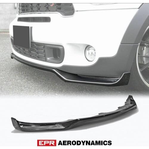 Carbon Front Lip Trim For Mini R60 Countryman JCW GBN Style Carbon Fiber Front Bumper Lip Body Kit Tuning For Countryman R60