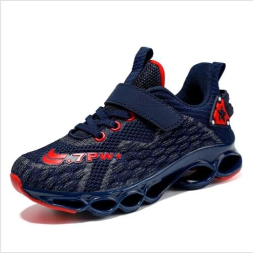 New Spring Autumn Kids Fashion Sneakers Boys Mesh Breathable Sports Running Shoes Lightweight Children Casual Walking Shoes