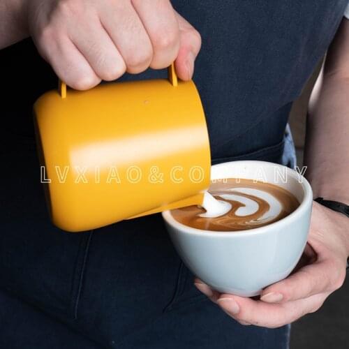 Espresso Steaming Pitcher 8oz/16oz,Coffee Milk Frothing Cup Espresso Milk Frothing Pitcher and Electric Milk Frother