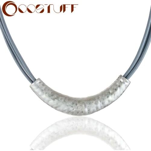 Trendy Jewelry for Women Leather Chokers Necklace with Pendant Fashion Statement Necklaces Vintage Suspension Jewellery Hotsale