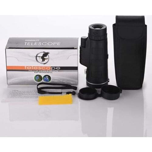 40x60 Monocular Telescope with Universal Phone Mount and Tripod and Compass