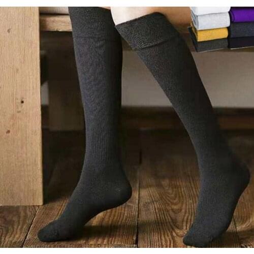 Socks Female half Knee-length Calf socks Thick Warm stockings 2Pairs