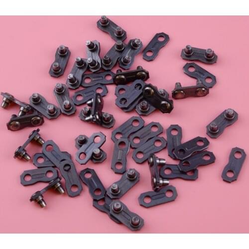 New 24 Set/pack 325inch .050 & .058 Chain Connector Master Links Preset &Tie Straps Replacement Chainsaw Tools Repair Kits