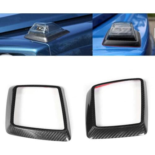 Carbon Fiber Hood Turn Signal Trim Fit for Mercedes-Benz W463A W464 G CLASS 2018 2019 2020 Hood Turn Signal Trim Styling