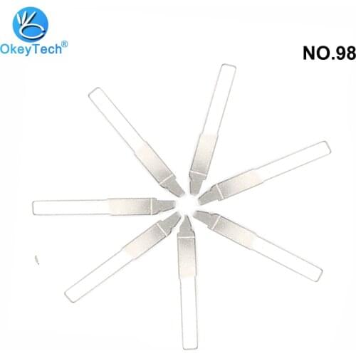 OkeyTech 10pcs/lot NO.98 KD Key Keydiy Remote Control Auto Car Flip Folding Metal Uncut Blank Orginal Key Blade for Ford Focus