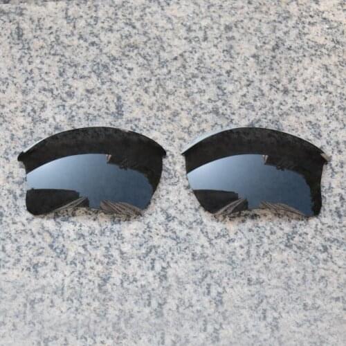 Wholesale E.O.S Polarized Enhanced Replacement Lenses for Oakley Flak Jacket XLJ Sunglasses - Black Polarized