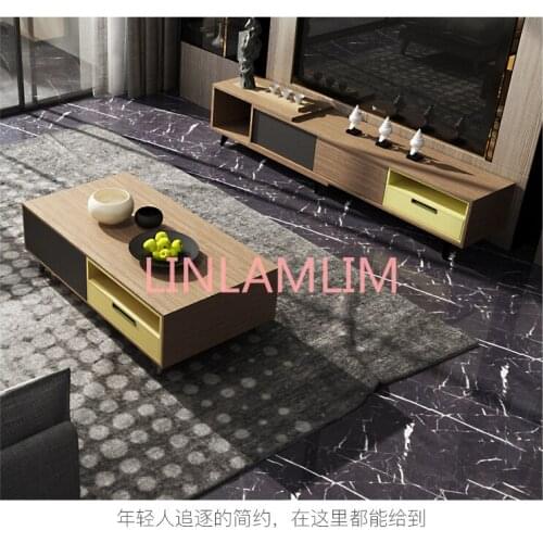 TV Stand modern Living Room Home Furniture tv led monitor stand mueble tv cabinet mesa tv table + Coffee Table centro table bass