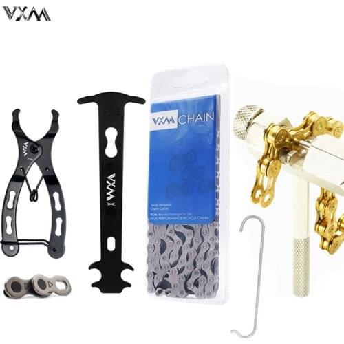 VXM Bicycle Chain Disassembly and Assembly Magic Buckle Pliers Mountain Bike Chain Measuring Ruler Chain Cutter Disassembly Tool