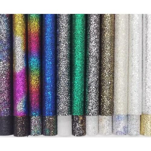 135x30cm Multicolored Bronzing Vinyl PU Embossed Synthetic Leather Fabric Sheet for Making Craft/Handbag/Shoe/Bag/Key Chain