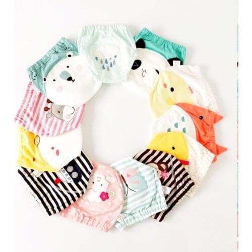 Cute Baby Cloth Waterproof Training Pants Washable Animal Frog Chick