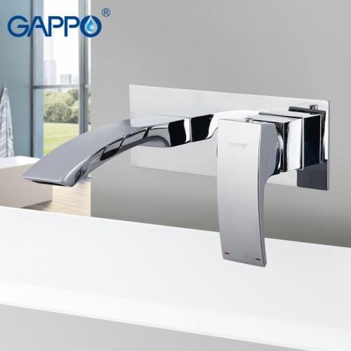 Gappo basin faucet Wall Mounted bathroom Waterfall Bathroom Faucet Vanity Vessel Sinks Mixer Tap Cold And Hot Water Tap