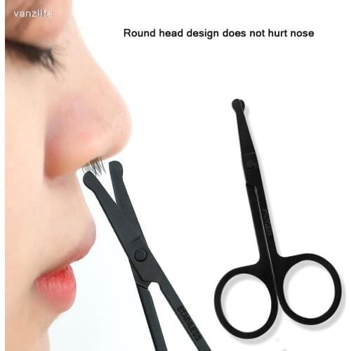 Nose hair trimmer men shave nose nose hair security with scissors cut wool implement ms male manual small scissors