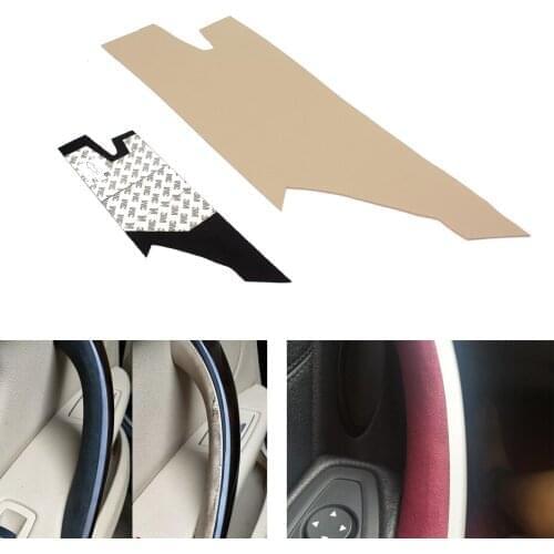 Microfiber Leather Car Styling Interior Door Handle Protective Cover Trim For BMW 3 Series F30 2013 2014 2015 2016 2017