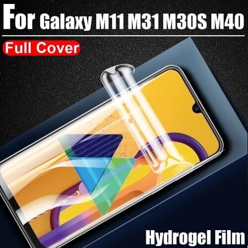 999D Ultra Clear Hydrogel Film Soft LCD Full Screen Protectors Coverage for Samsung galaxy M11 M30S M31 M40 Protective Film