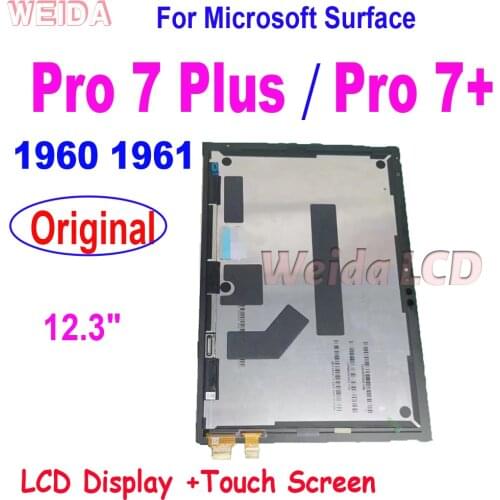 12.3” Original LCD For Microsoft Surface Pro 7 Plus LCD Pro 7Plus Surface Pro 7+ LCD Display Touch Screen Digitizer Assembly
