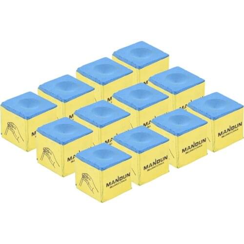12X Cue Stick Tip Chalks For Snooker Pool Billiard Tables Supplies Accessory