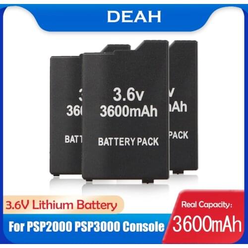 3.6V 3600mAh Lithium Rechargeable Battery Pack For Sony PSP 2000 PSP 3000 PSP2000 PSP3000 PlayStation Portable Console Battery