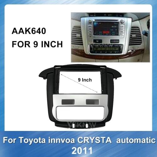 9 Inch For TToyota innvoa CRYSTA Automatic 2011 Special 2 DIN Car Stereo DVD Radio Fascia for Audio Player Panel Adapter Frame