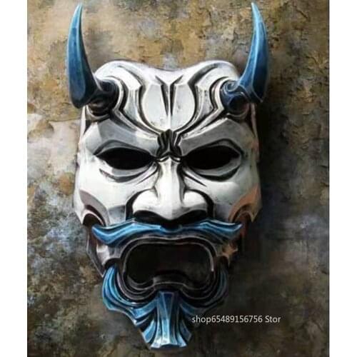 Anime Inu X Boku Demon Prajna Cosplay Latex Mask Headdress Grimace Fangs Funny Scary Ghost God Wizard Halloween Horror Mask Gift