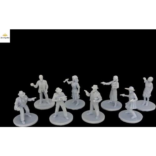 Arkham Horror Board Game Modelismo Resin Figure Investigator Figurines Modelling Model Kit Diy Toys Unpainted Kits Diorama