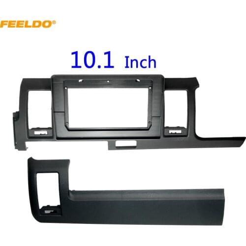 FEELDO Car Radio Stereo 2Din Fascia Frame for Toyota Hiace (RHD) 10.1" Big Screen CD/DVD Player Face Dash Mount Trim Kit #HQ6766