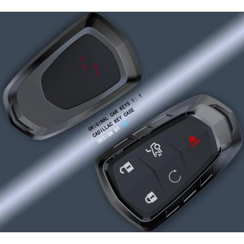 Car Zinc Alloy Key Case Cover For Cadillac ESV Escalade CTS XTS SRX ATS 2015 2016 2017 2018 CT5 XT5 XT6 Remout Key Accessories