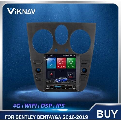 9.7 Inch Android Vertical Screen Car Radio GPS Navigation Heat Unit for Bentley Bentayga 2016-2019 Car Multimedia Player Stereo