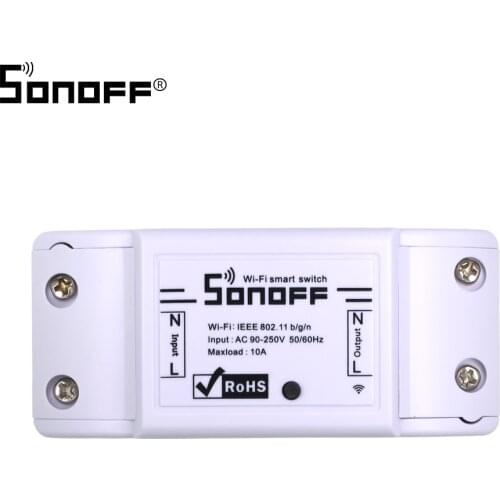 Sonoff Wireless Wifi Switch For Smart Home Automation Relay Module Support IOS Android Remote Controller 10A 90-250V 220V