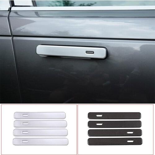 Car Styling Exterior Door Handle Panel Decoration Sticker Trim For Land Rover Range Rover Velar 2017-2020 Modified Accessories