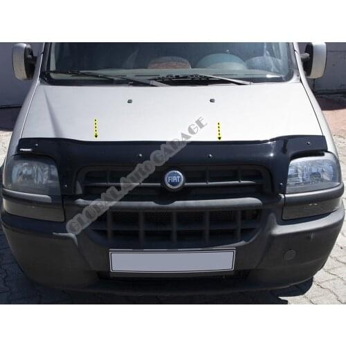 For Fiat Doblo 2000-2005 Front Bug Shield Hood Deflector Guard Bonnet Protector Car Auto Accessory Car-Styling Accessories