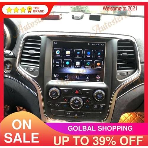 For JEEP Grand Cherokee 2014-2019 Gold 8.4 Inch Original Style Android 10 Car GPS Navigation Auto Multimedia Player Headunit 64G