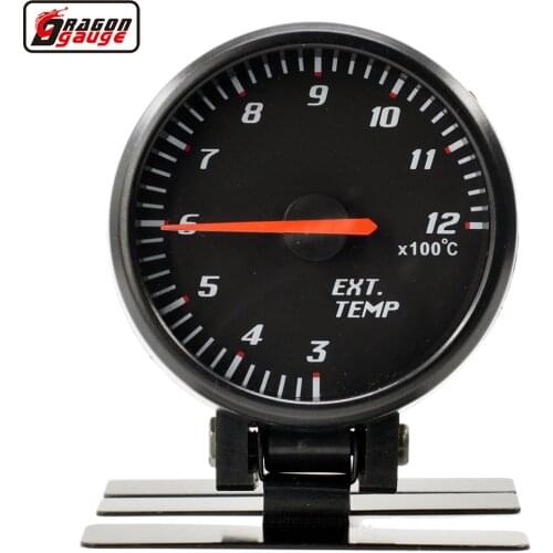 Dragon gauge 60mm Racing modification Auto Car Blue Light Ext Temp Meter Exhaust Gas Temperature Gauge Free Shipping