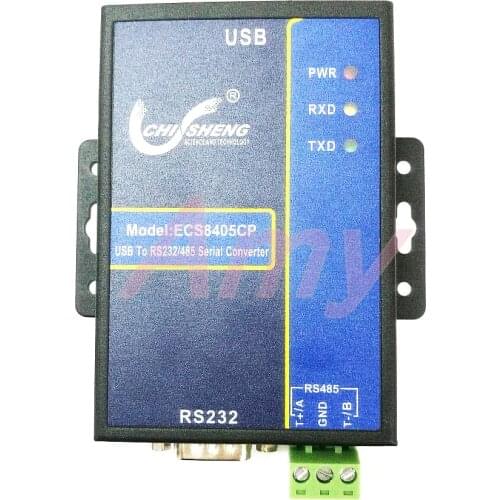 ECS8405CP industrial grade USB to RS232/485 serial line, USB to COM, photoelectric isolation type