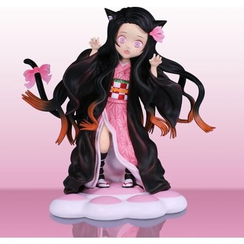 Presale Demon Slayers Blade Meow Kitchen Gate Nidouzi GK Limited Statue Figure