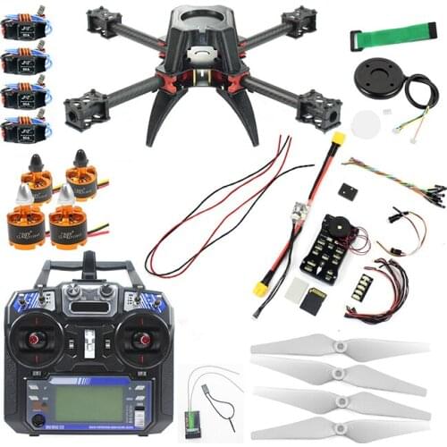 H383 383mm Carbon Fiber Frame 920KV Motor 30A ESC APM2.8 FPV PIX 1200TVL2.1mm PAL 5.8G fFS-i6 Transmitter For FPV RC Quadcopter