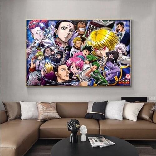 Hunter X Hunter Canvas Painting Classic Japanese Anime Posters and Print Abstract Popular Wall Art Picture for Living Room Decor