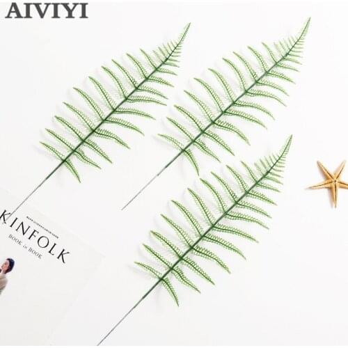Simulation pine branches Fern leaf plastic accessories decorative artificial of the leaf green plant decoration home Christmas