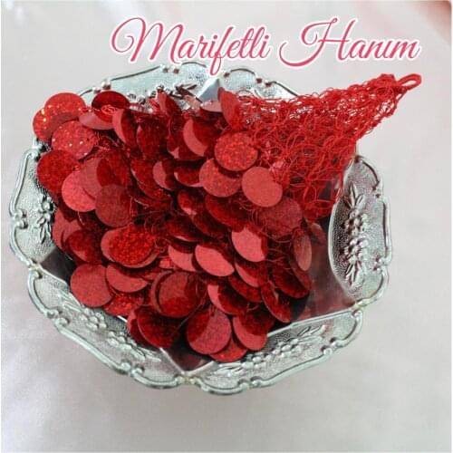 Red Sequins Gelin Halay Mendili for Bride and Bridesmaids Henna Wedding Dance Scarf Tanztücher Accessories