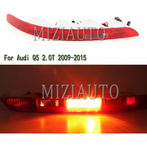 Left/Right Rear Bumper Reflector Tail Light For Audi Q5 2.0T 2009 2010 2011 2012 2013 2014 2015 Stop Brake Lamp Car Accessories