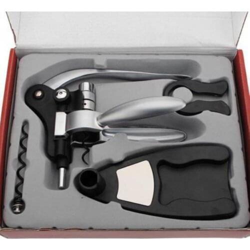 Red Wine Bottle Opener Stopper Pourer Set Rabbit Wine Opener in Box Rabbit wine opener box