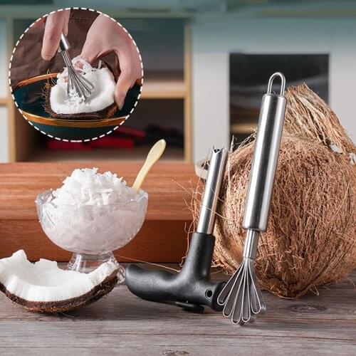 Stainless Steel Coconut Opener Coconut Tools Set Grater Coconut Cutter Kitchen Gadgets And Accessories Home Supplies