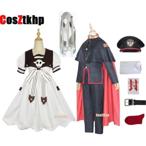 2021 New Yugi Amane Cosplay Costumes Toilet-Bound Jibaku Shounen Wigs and Uniform Sets Nene Yashiro Dresses Accessories
