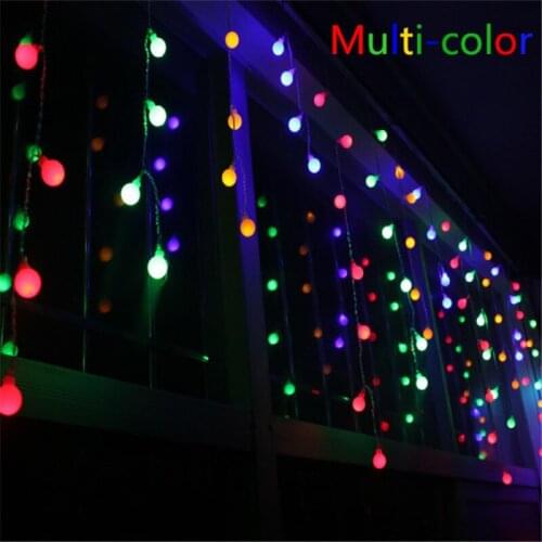 Novelty 96 LED 4M Globe Connectable Festoon Party Ball string lamps led Christmas Lights fairy wedding garden pendant garland