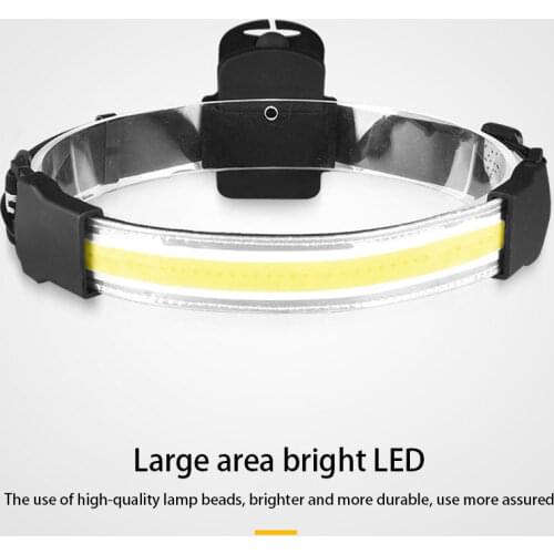 New Outdoor Floodlight COB LED Headlight by AAA Batteries very Light and Simple Headlight