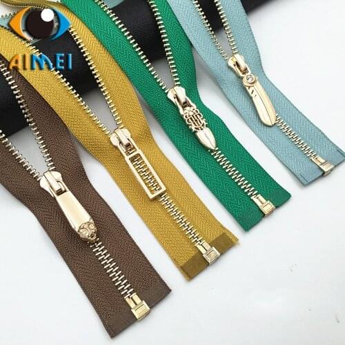 New Zipper Clothing Down Jacket Zipper Jacket Leather 5 Metal Zipper Smooth Does Not Fade