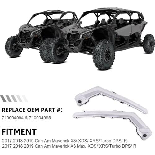 UTV Front Signature Flashing Light for Can-Am Maverick X3 Max R 4x4 XDS / XRS Turbo DPS Replace 710004994 & 710004995