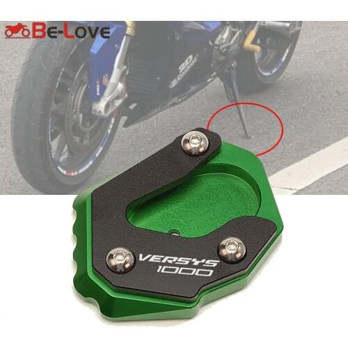 For KAWASAKI VERSYS 1000 VERSYS1000 2015-2019 2020 2021 Kickstand Foot Side Stand Extension Pad Support Plate Motorcycle