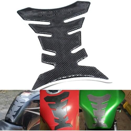 Carbon Fiber Tank Pad Tankpad Protector Sticker For Motorcycle Universal Fishbone For KAWASAKI Z250 Z300 Z750 Z800 Z900 Z1000