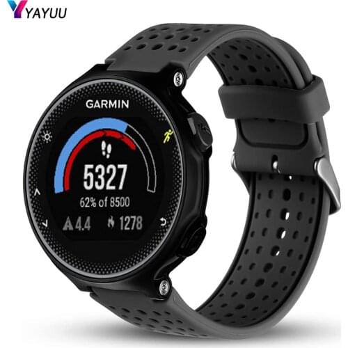 YAYUU 22mm Silicone Wristband For Garmin Forerunner 220/230/235/620/630/735/735XT/Instinct With Buckle Replacement Watch Strap