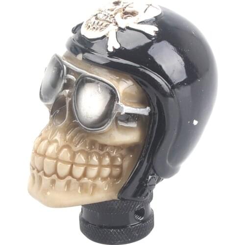Skull Shape Head shift knob Car Accessories Decoration Car Manual Gear Stick Shifter Lever Knob gear shift knob